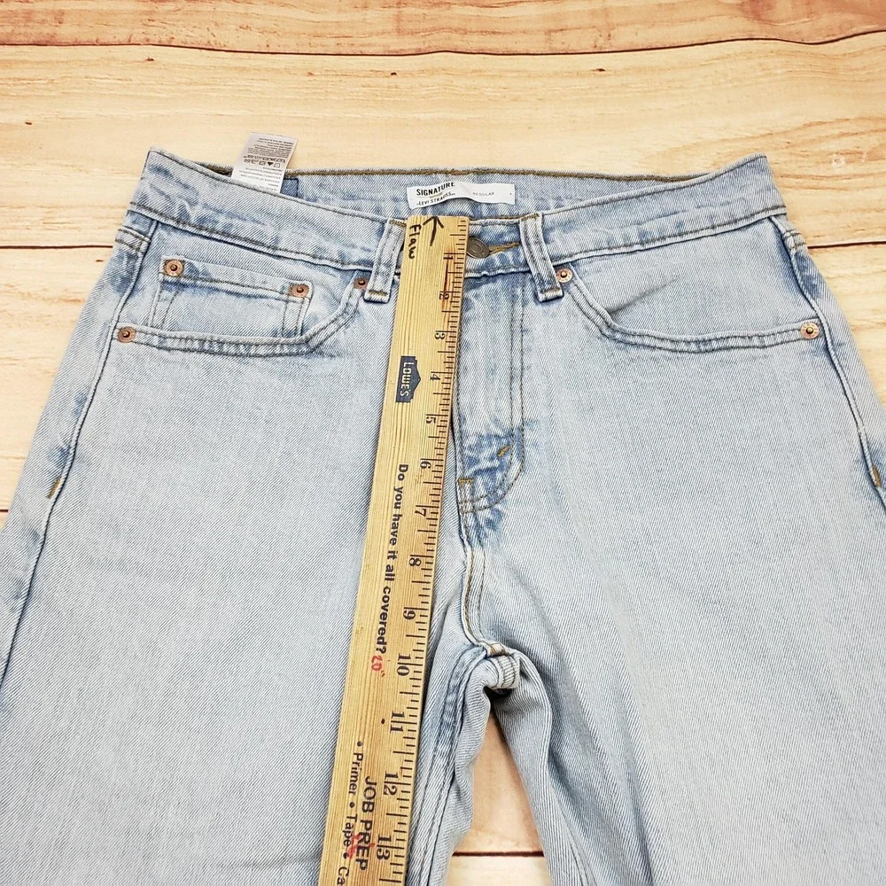 Levi Strauss Signature Jeans Mens 29x30‎ Light Wash Regular Fit Denim Waterless